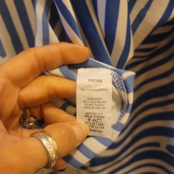 Striped Tie Front Top - Picture 5 of 5